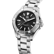  Shop Authentic Tag Heuer Aquaracer Black Dial Silver Steel Strap Watch for Women - WBD1310.BA0740 - Luxxuri