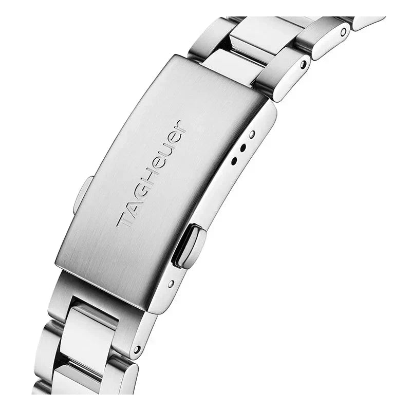  Shop Authentic Tag Heuer Aquaracer Chronograph White Dial Silver Steel Strap Watch for Men - WAY111Y.BA0928 - Luxxuri