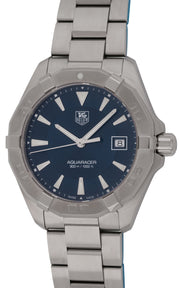  Shop Authentic Tag Heuer Aquaracer Quartz Blue Dial Silver Steel Strap Watch for Men - WAY1112.BA0928 - Luxxuri