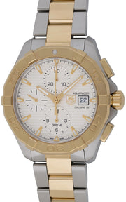  Shop Authentic Tag Heuer Aquaracer Caliber 16 Automatic White Dial Two Tone Steel Strap Watch for Men - CAY2121.BB0923 - Luxxuri