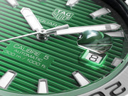  Shop Authentic Tag Heuer Aquaracer Calibre 5 Automatic Green Dial Silver Steel Strap Watch for Men - WAY2015.BA0927 - Luxxuri