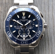  Shop Authentic Tag Heuer Aquaracer Blue Dial Watch for Men - CAY111B.BA0927 - Luxxuri