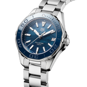  Shop Authentic Tag Heuer Aquaracer Blue Dial Silver Steel Strap Watch for Women - WAY131S.BA0748 - Luxxuri