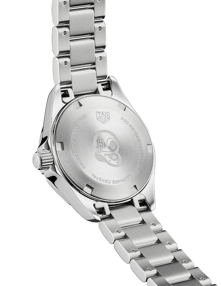  Shop Authentic Tag Heuer Aquaracer Blue Dial Silver Steel Strap Watch for Women - WBD1412.BA0741 - Luxxuri