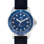  Shop Authentic Tag Heuer Aquaracer Quartz Mother of Pearl Blue Dial Blue NATO Strap Watch for Women - WAY131L.FT6091 - Luxxuri