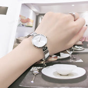  Shop Authentic Calvin Klein Authentic White Dial Silver Steel Strap Watch for Women - K8G23146 - Luxxuri