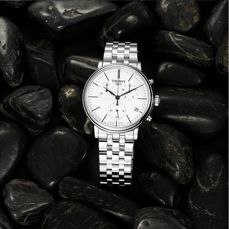  Shop Authentic Tissot Carson Premium White Dial Silver Steel Strap Watch For Men - T122.417.11.011.00 - Luxxuri