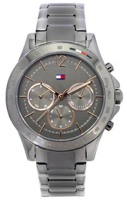  Shop Authentic Tommy Hilfiger Haven Chronograph Quartz Grey Dial Grey Steel Strap Watch For Women - 1782196 - Luxxuri