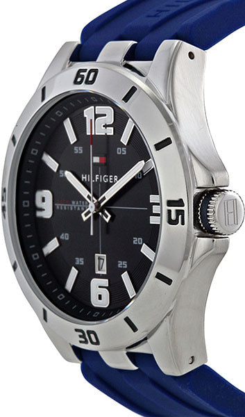  Shop Authentic Tommy Hilfiger Drew Black Dial Black Rubber Strap Watch for Men - 1791062 - Luxxuri