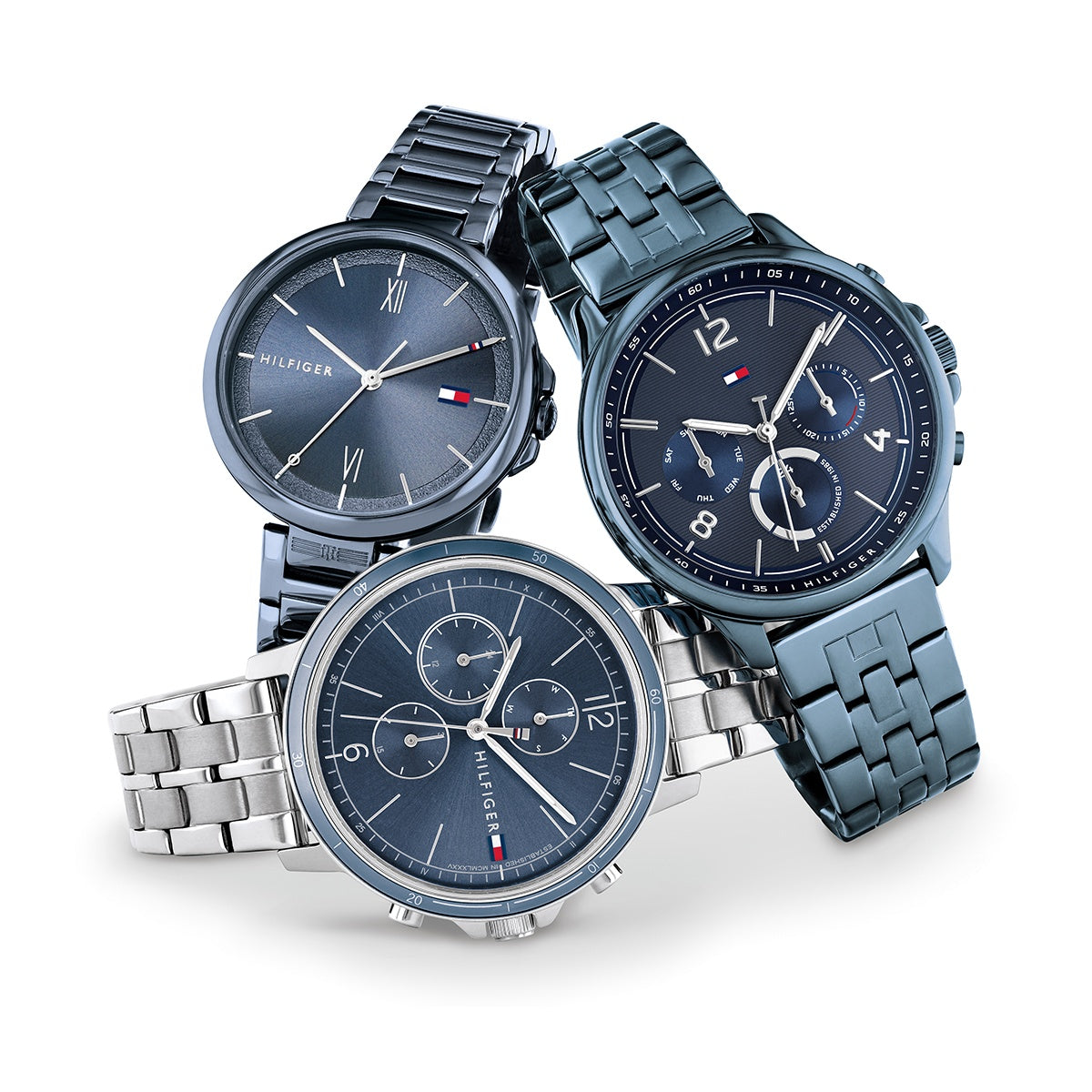  Shop Authentic Tommy Hilfiger Harper Quartz Blue Dial Blue Steel Strap Watch For Women - 1782227 - Luxxuri