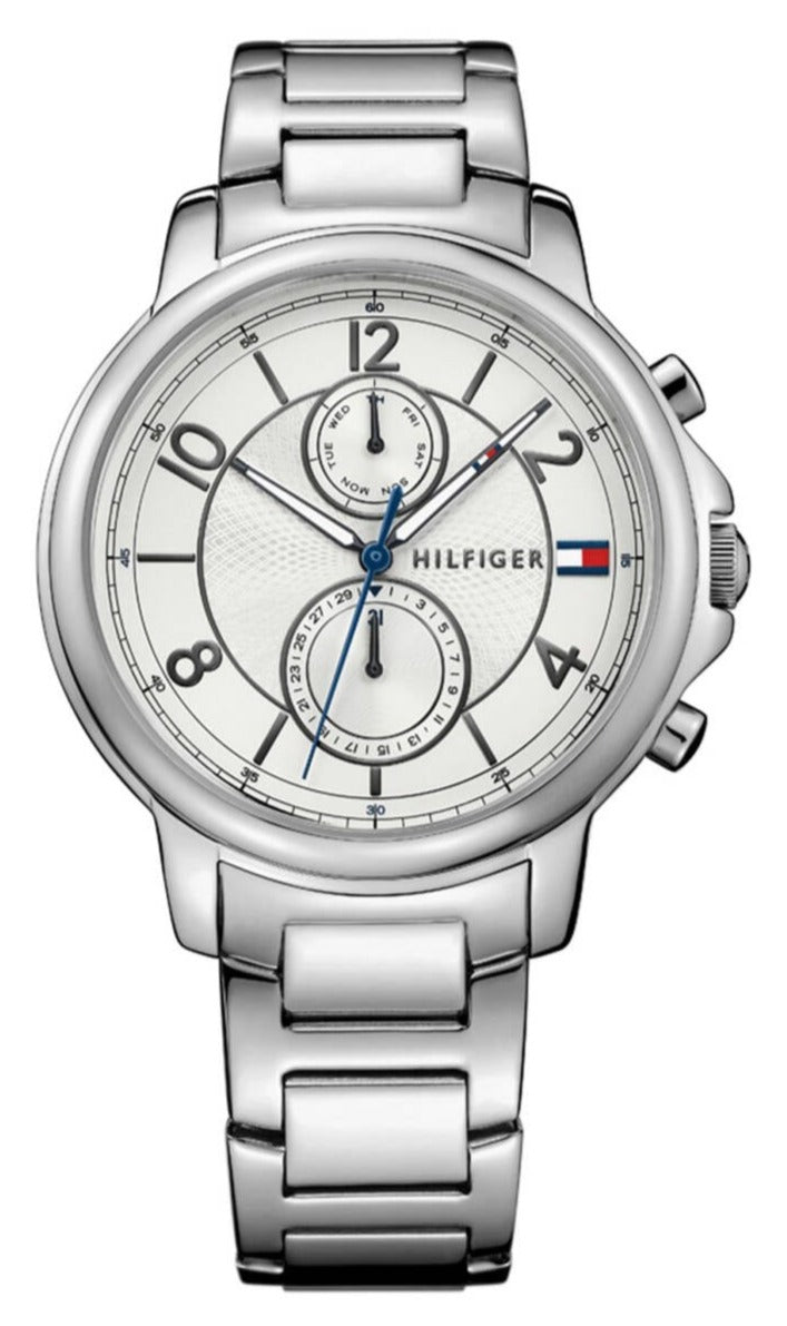  Shop Authentic Tommy Hilfiger Claudia White Dial Silver Steel Strap Watch for Women - 1781819 - Luxxuri