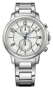  Shop Authentic Tommy Hilfiger Claudia White Dial Silver Steel Strap Watch for Women - 1781819 - Luxxuri