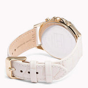  Shop Authentic Tommy Hilfiger Ari Diamonds White Dial Cream Leather Strap Watch for Women - 1781982 - Luxxuri