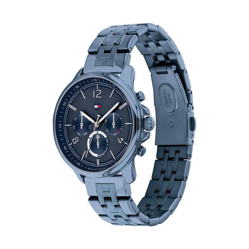  Shop Authentic Tommy Hilfiger Harper Quartz Blue Dial Blue Steel Strap Watch For Women - 1782227 - Luxxuri