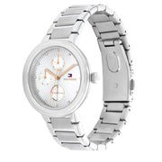  Shop Authentic Tommy Hilfiger Joy Chronograph Silver Dial Silver Steel Strap Watch For Women - 1782532 - Luxxuri