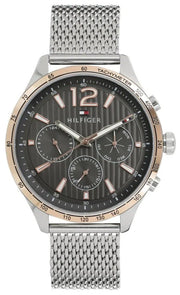  Shop Authentic Tommy Hilfiger Gavin Chronograph Quartz Grey Dial Silver Mesh Bracelet Watch for Men - 1791466 - Luxxuri