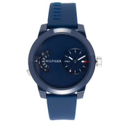  Shop Authentic Tommy Hilfiger Denim Blue Dial Blue Rubber Strap Watch for Men - 1791556 - Luxxuri