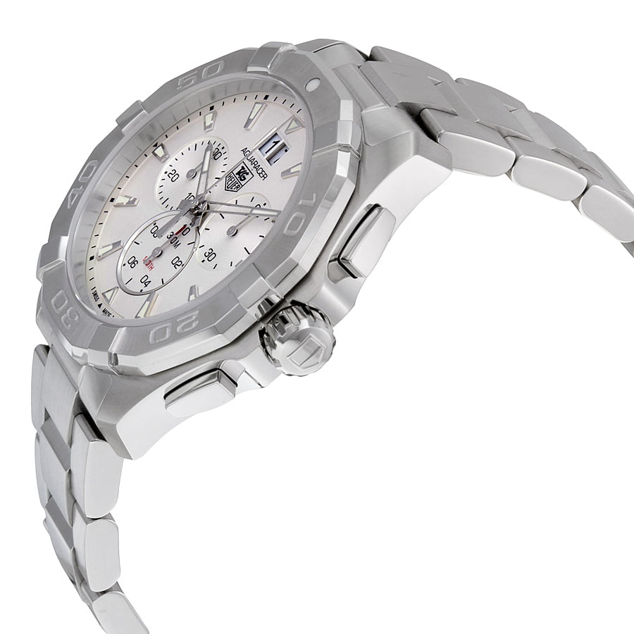  Shop Authentic Tag Heuer Aquaracer White Dial Silver Steel Strap Watch for Men - CAY1111.BA0927 - Luxxuri