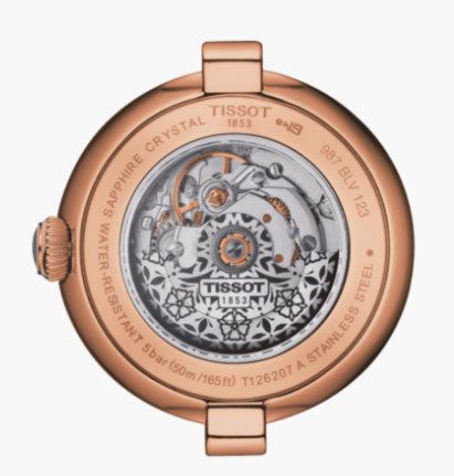  Shop Authentic Tissot Bellissima Automatic Silver Dial Brown Leather Strap Watch For Women - T126.207.36.013.00 - Luxxuri