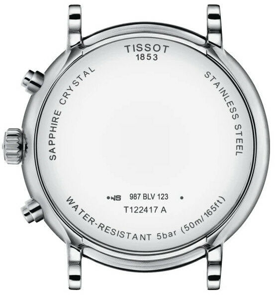  Shop Authentic Tissot Carson Premium Chronograph Silver Dial Black Leather Strap Watch For Men - T122.417.16.033.00 - Luxxuri
