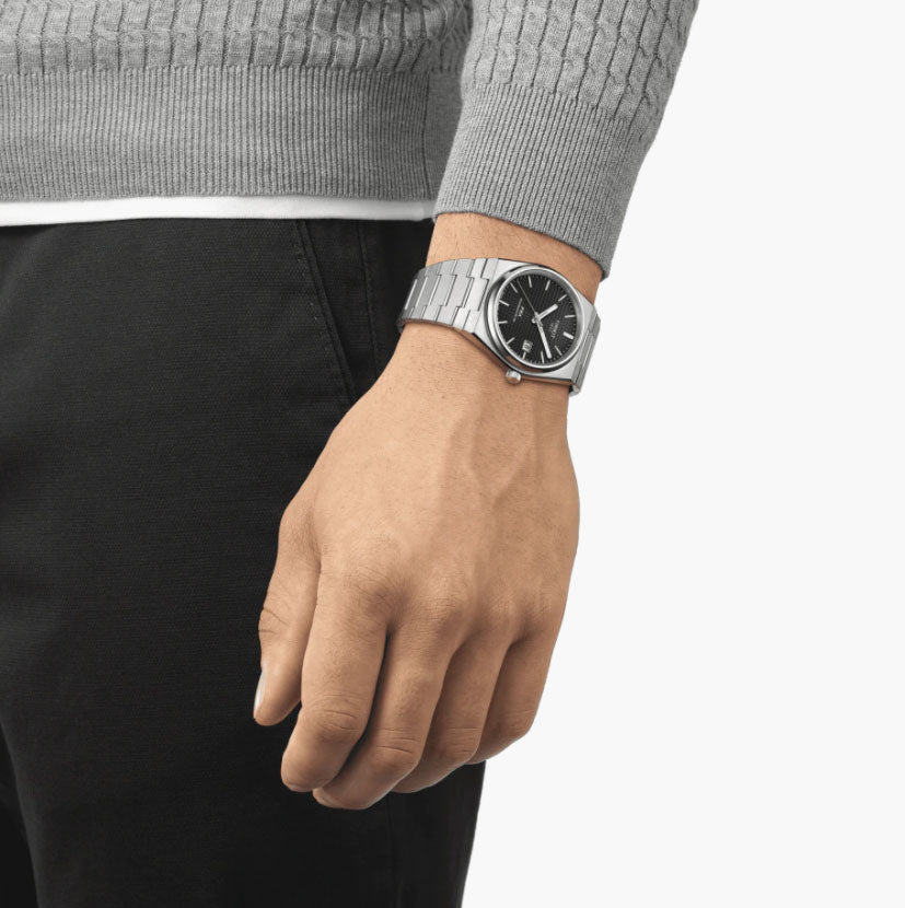  Shop Authentic Tissot PRX Powermatic 80 Black Dial Silver Steel Strap Watch For Men - T137.407.11.051.00 - Luxxuri