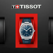  Shop Authentic Tissot PRX Powermatic 80 Blue Dial Blue Leather Strap Watch for Men - T137.407.16.041.00 - Luxxuri