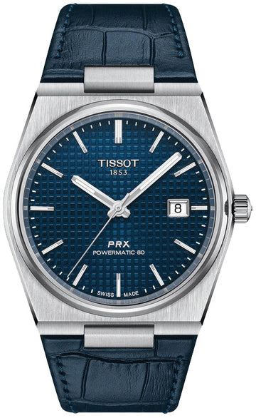  Shop Authentic Tissot PRX Powermatic 80 Blue Dial Blue Leather Strap Watch for Men - T137.407.16.041.00 - Luxxuri