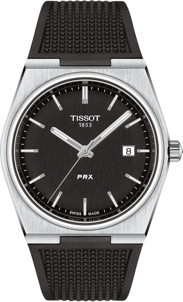  Shop Authentic Tissot PRX Black Dial Black Rubber Strap Watch For Men - T137.410.17.051.00 - Luxxuri