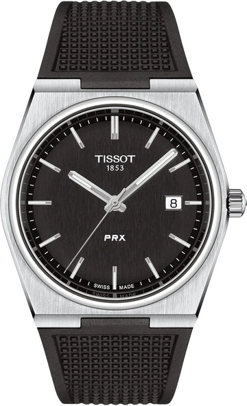  Shop Authentic Tissot PRX Black Dial Black Rubber Strap Watch For Men - T137.410.17.051.00 - Luxxuri