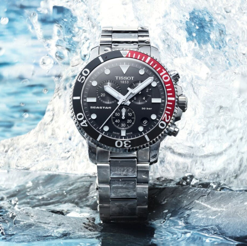  Shop Authentic Tissot Seastar 1000 Chronograph Black Dial Silver Steel Strap Watch For Men - T120.417.11.051.01 - Luxxuri