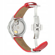  Shop Authentic Tissot Chemin Des Tourelles Powermatic 80 Mother of Pearl White Dial Red Leather Strap Watch For Women - T099.207.16.118.00 - Luxxuri