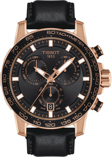  Shop Authentic Tissot Supersport Chrono Black Dial Black Leather Strap Watch for Men - T125.617.36.051.00 - Luxxuri