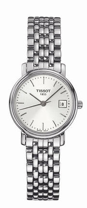  Shop Authentic Tissot T Classic Desire White Dial Silver Steel Strap Watch for Women - T52.1.281.31 - Luxxuri