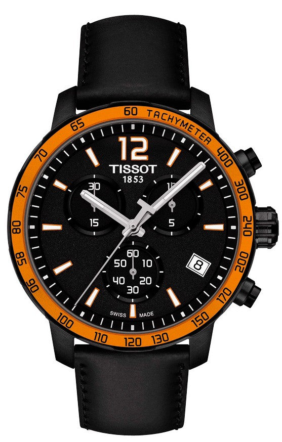  Shop Authentic Tissot T Sport Quickster Chronograph Black Dial Black Rubber Strap Watch For Men - T095.417.36.057.01 - Luxxuri