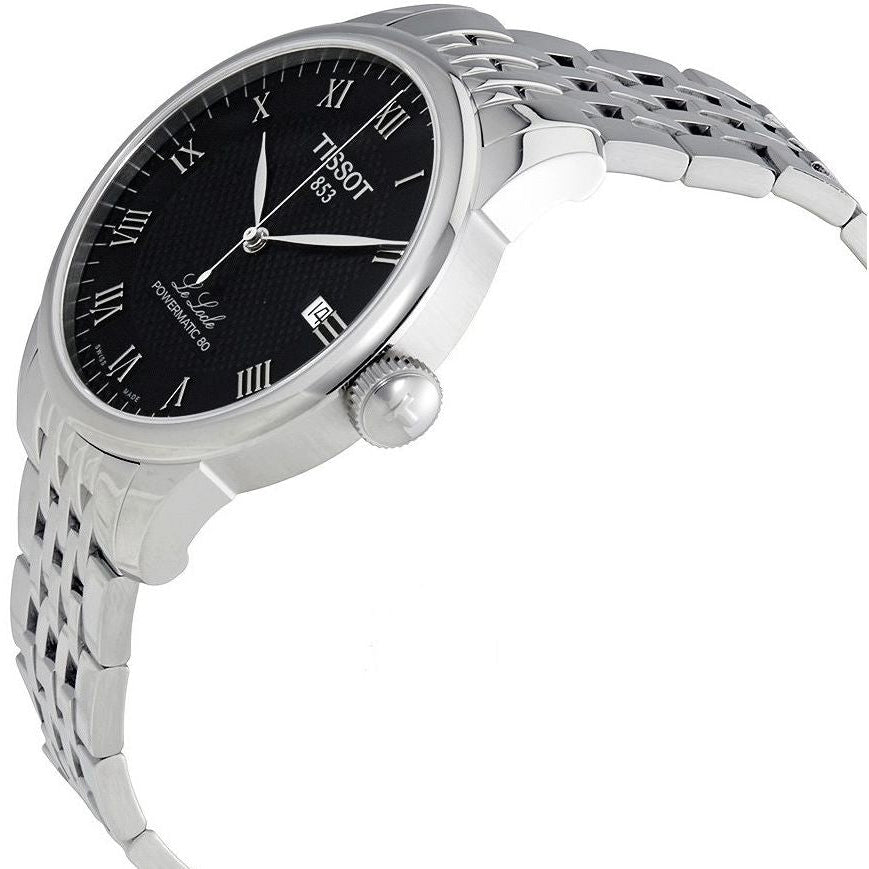  Shop Authentic Tissot Le Locle Powermatic 80 Black Dial Silver Steel Strap Watch For Men - T006.407.11.053.00 - Luxxuri