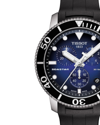  Shop Authentic Tissot Seastar 1000 Chronograph Blue Dial Black Rubber Strap Watch For Men - T120.417.17.041.00 - Luxxuri