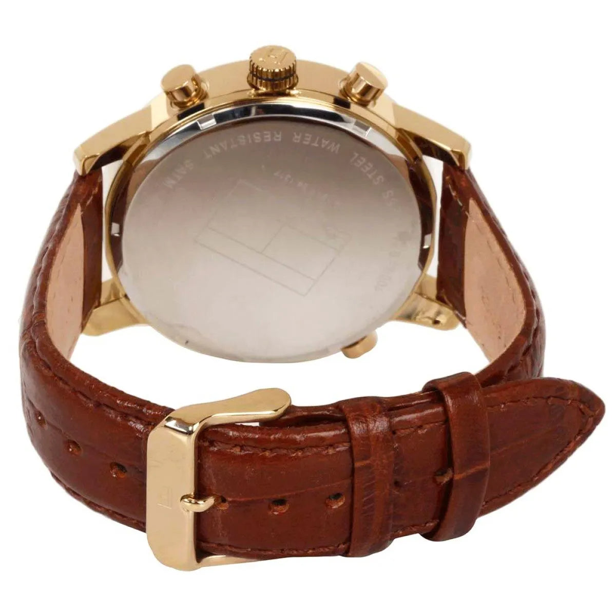  Shop Authentic Tommy Hilfiger Harrison White Dial Brown Leather Strap Watch for Men - 1790874 - Luxxuri