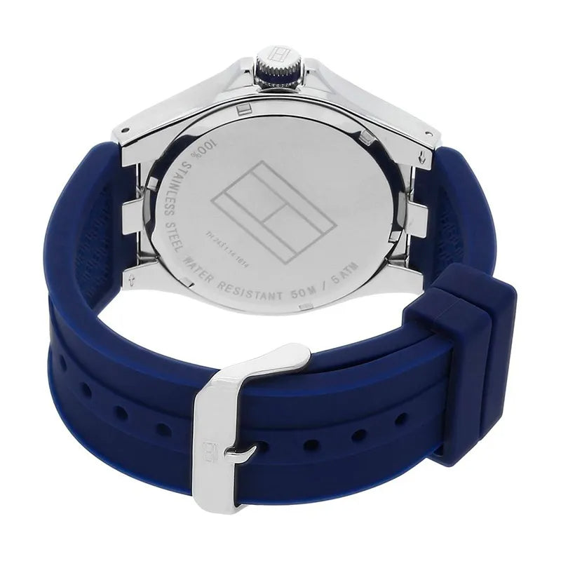  Shop Authentic Tommy Hilfiger Drew Black Dial Black Rubber Strap Watch for Men - 1791062 - Luxxuri