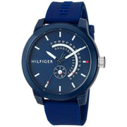  Shop Authentic Tommy Hilfiger Denim Quartz Blue Dial Blue Rubber Strap Watch for Men - 1791482 - Luxxuri