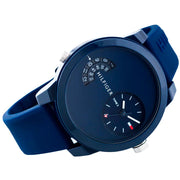  Shop Authentic Tommy Hilfiger Denim Blue Dial Blue Rubber Strap Watch for Men - 1791556 - Luxxuri