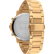  Shop Authentic Tommy Hilfiger Daniel Chronograph Blue Dial Gold Steel Strap Watch for Men - 1710384 - Luxxuri