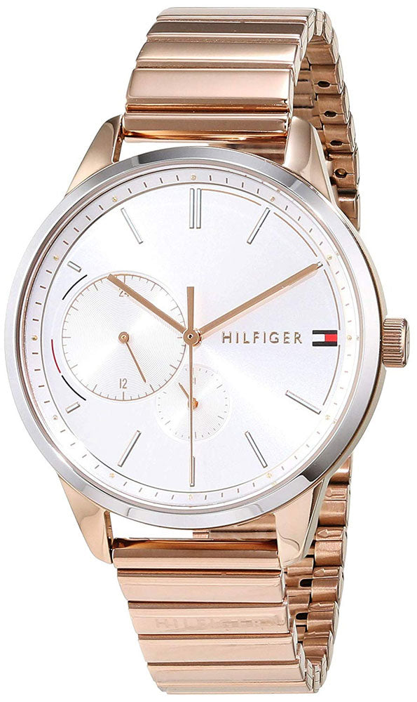  Shop Authentic Tommy Hilfiger Brooke Silver Dial Rose Gold Steel Strap Watch for Women - 1782021 - Luxxuri