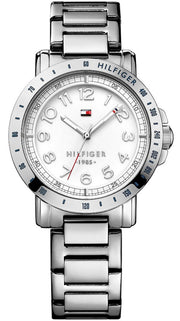  Shop Authentic Tommy Hilfiger White Dial Silver Steel Strap Watch for Women - 1781397 - Luxxuri