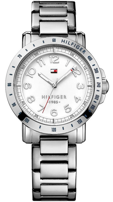  Shop Authentic Tommy Hilfiger White Dial Silver Steel Strap Watch for Women - 1781397 - Luxxuri