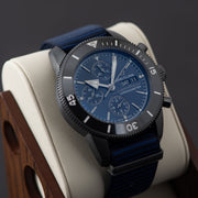  Shop Authentic Breitling Superocean Heritage Chronograph 44 Outerknown Blue Dial Blue NATO Strap Watch for Men - M133132A1C1W1 - Luxxuri