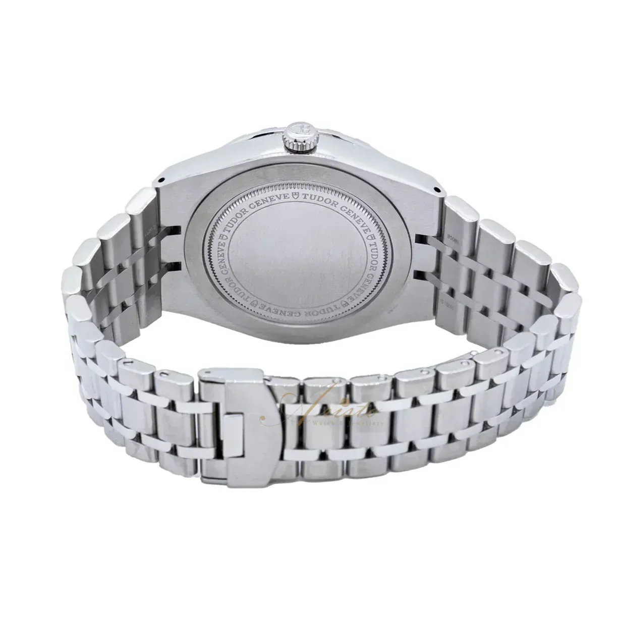  Shop Authentic Tudor Royal Automatic Diamonds Black Dial Silver Steel Strap Watch for Men - M28600-0004 - Luxxuri