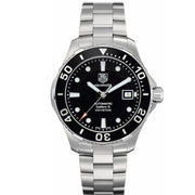  Shop Authentic Tag Heuer Aquaracer Automatic Caliber 5 Black Dial Silver Steel Strap Watch for Men - WAN2110.BA0822 - Luxxuri
