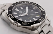  Shop Authentic Tag Heuer Aquaracer Black Dial Silver Steel Strap Watch for Men - WAY111A.BA0928 - Luxxuri
