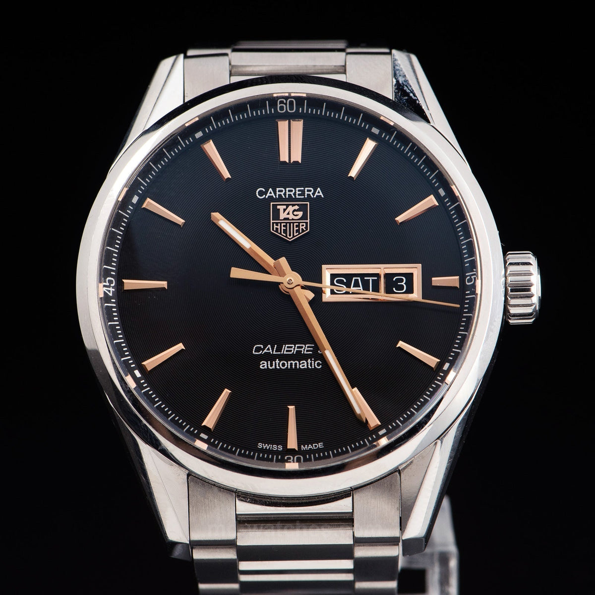  Shop Authentic Tag Heuer Carrera Black Dial Watch for Men - WAR201C.BA0723 - Luxxuri