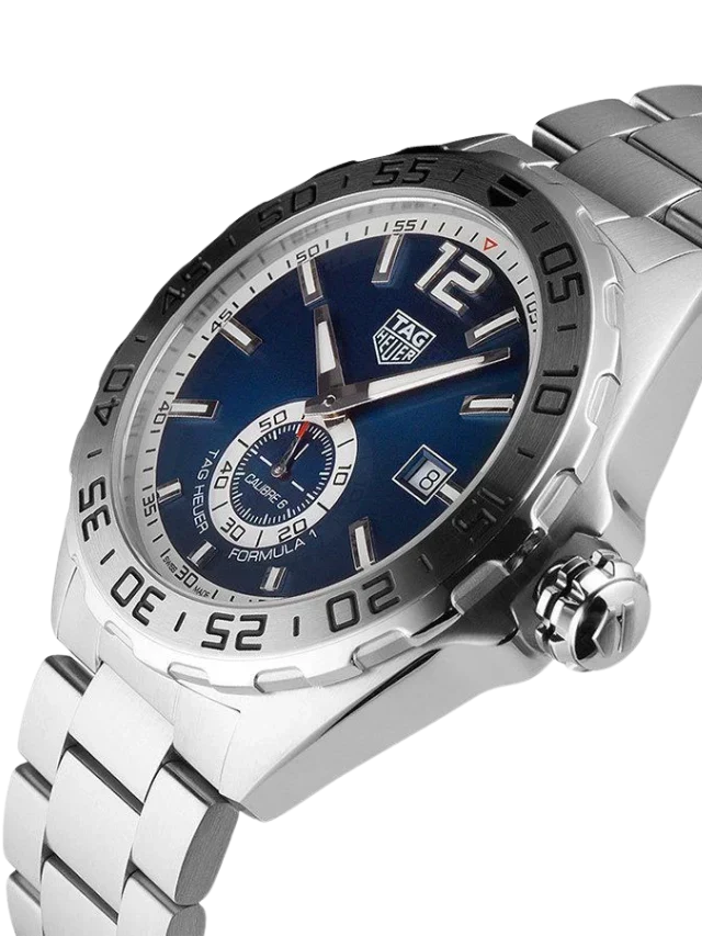  Shop Authentic Tag Heuer Formula 1 Calibre 6 Automatic Blue Dial Silver Steel Strap Watch for Men - WAZ2014.BA0842 - Luxxuri